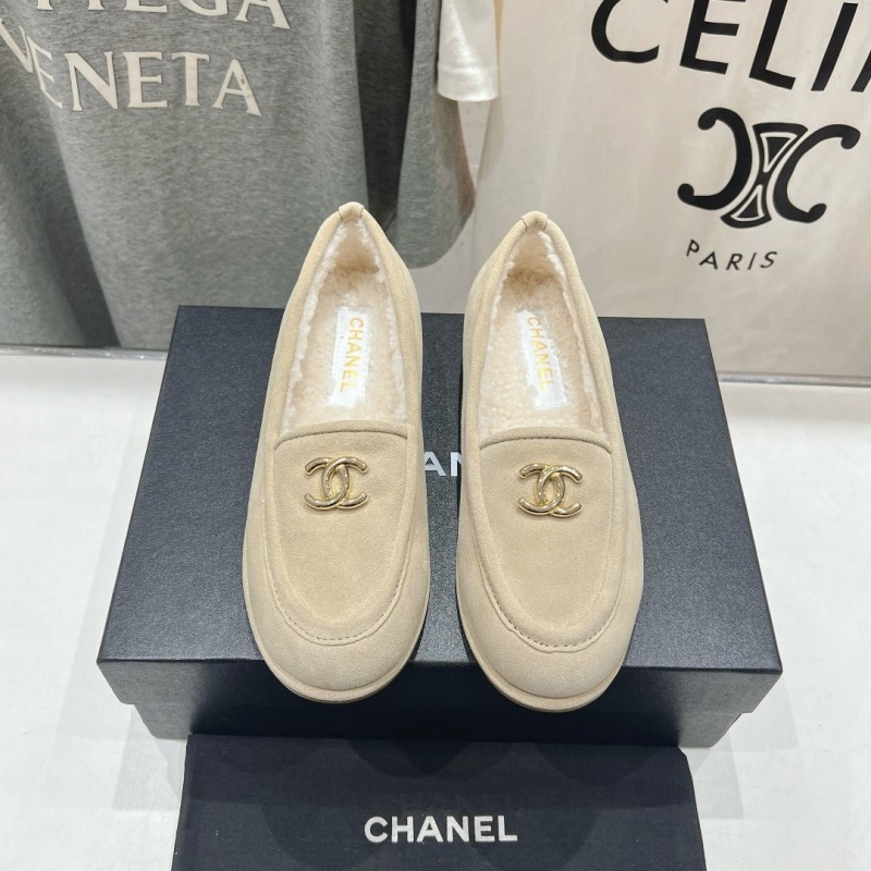 Ch*el leather shoes